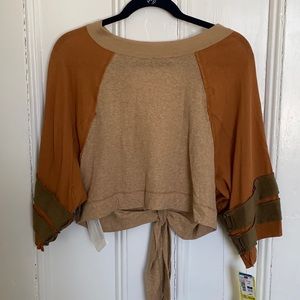 Free People Crop Open Back